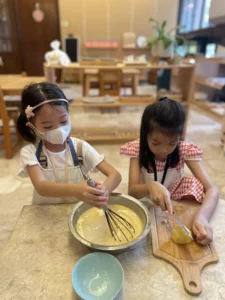 MLI Kids with Montessori Materials for Cooking Day