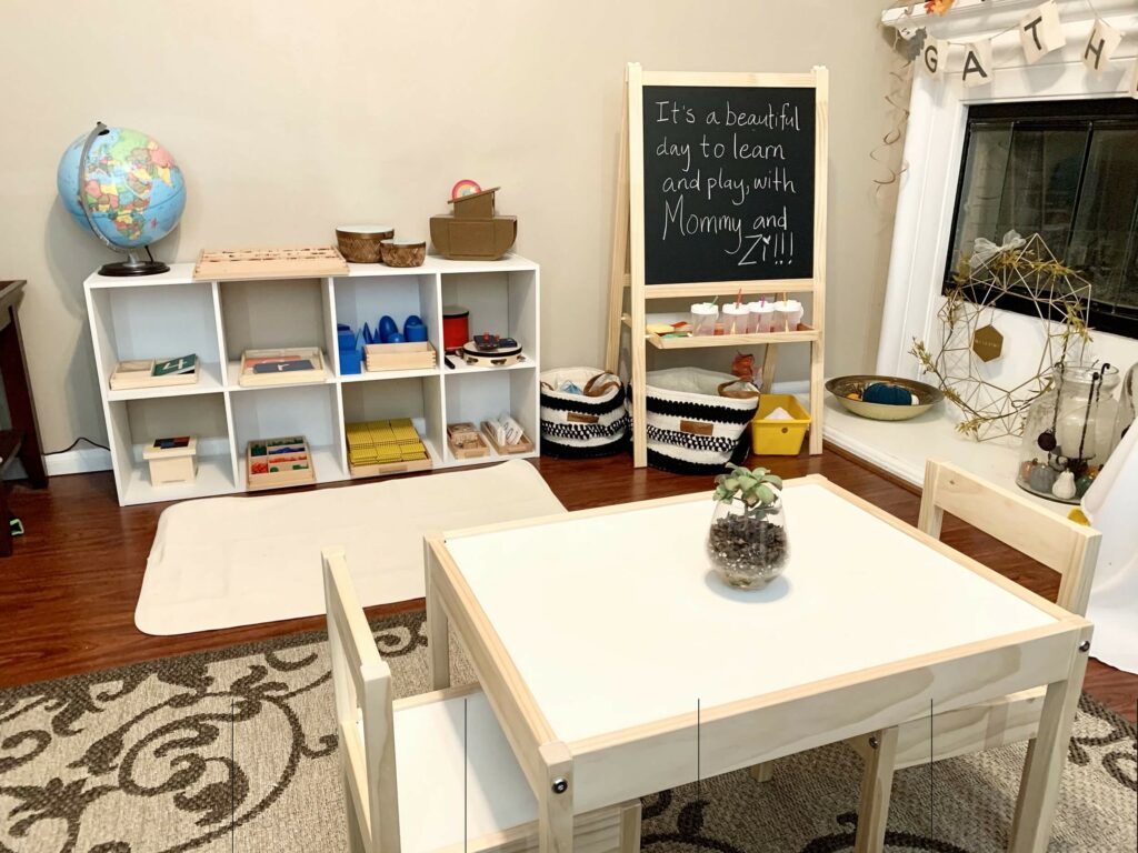 Montessori Homeschool Space